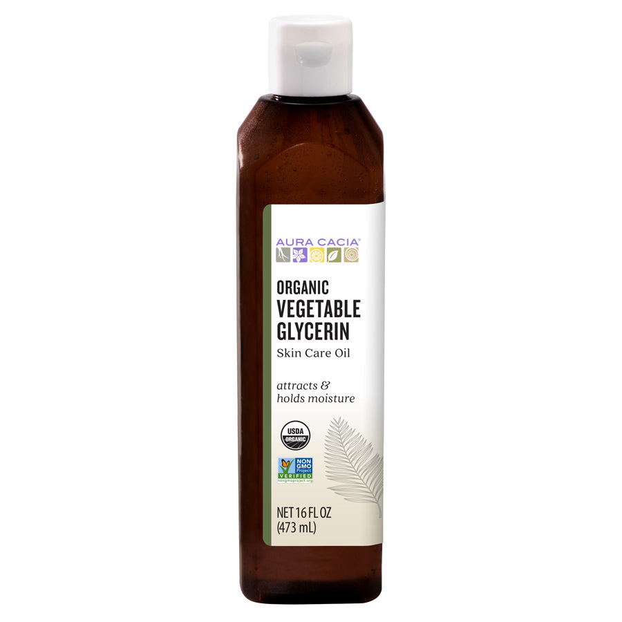 Aura Cacia Organic Vegetable Glycerin 16 fl. oz.