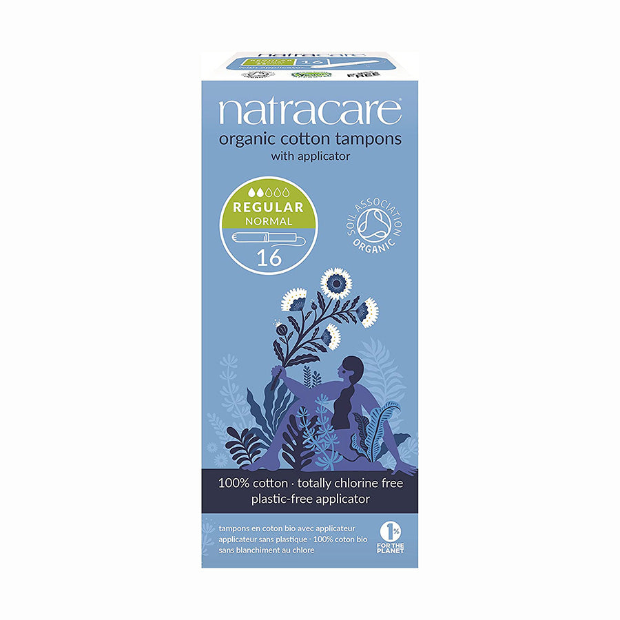 Natracare Organic Regular Tampons with Applicator 16 count