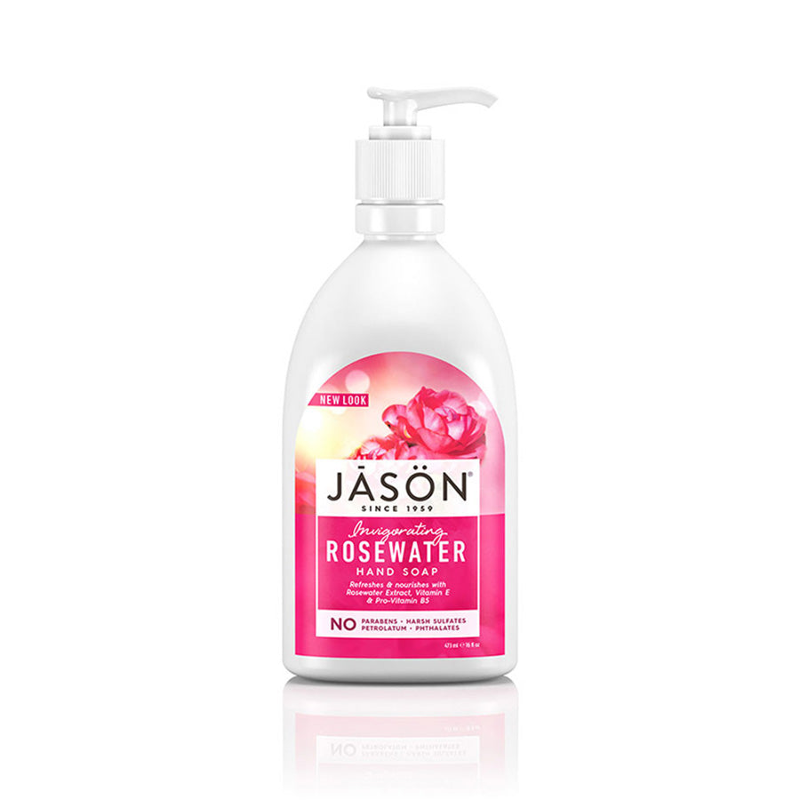 Jason Invigorating Rosewater Hand Soap 16 fl. oz.