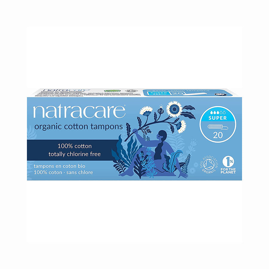 Natracare Organic Super Plus Non-Applicator Tampons 20 count