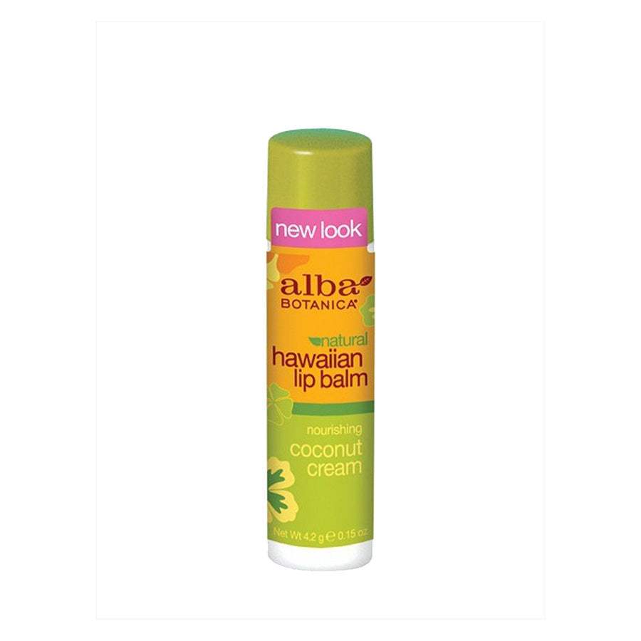 Alba Botanica Coconut Cream Lip Balm 0.15 oz.