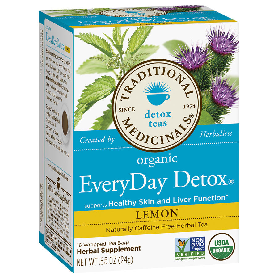 Traditional Medicinals Organic Lemon EveryDay Detox Tea 16 tea bags