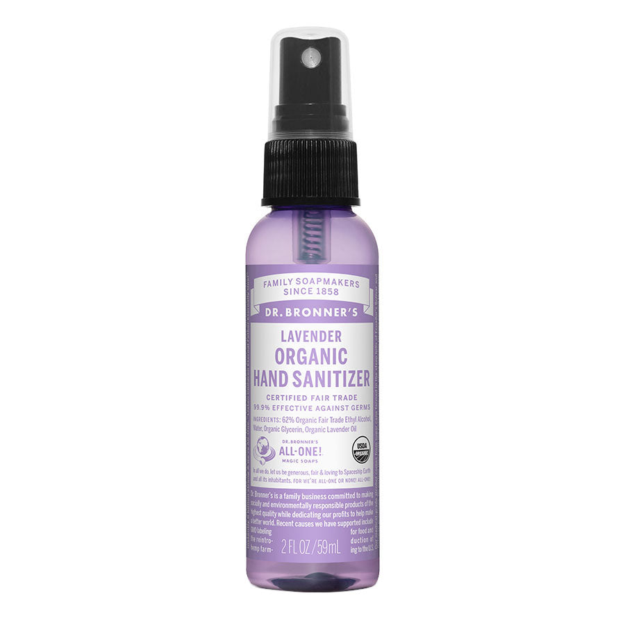 Dr. Bronner's Organic Lavender Hand Sanitizing Spray 2 fl. oz.