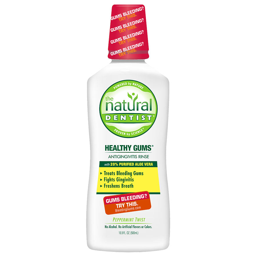 The Natural Dentist Peppermint Twist Healthy Gums Antigingivitis Rinse 16.9 fl. oz.