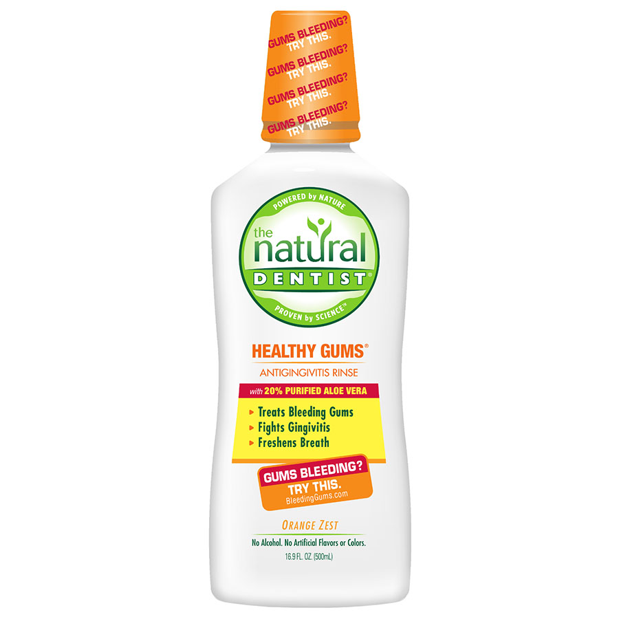 The Natural Dentist Orange Zest Healthy Gums Antigingivitis Rinse 16.9 fl. oz.