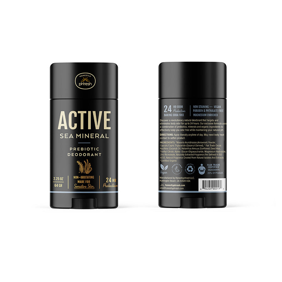pHresh Active Sea Mineral Deodorant for Men 2.25 oz.
