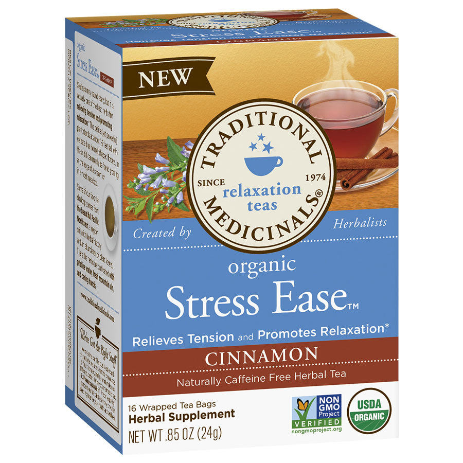 Traditional Medicinals Organic Cinnamon Stress Ease Tea 16 tea bags
