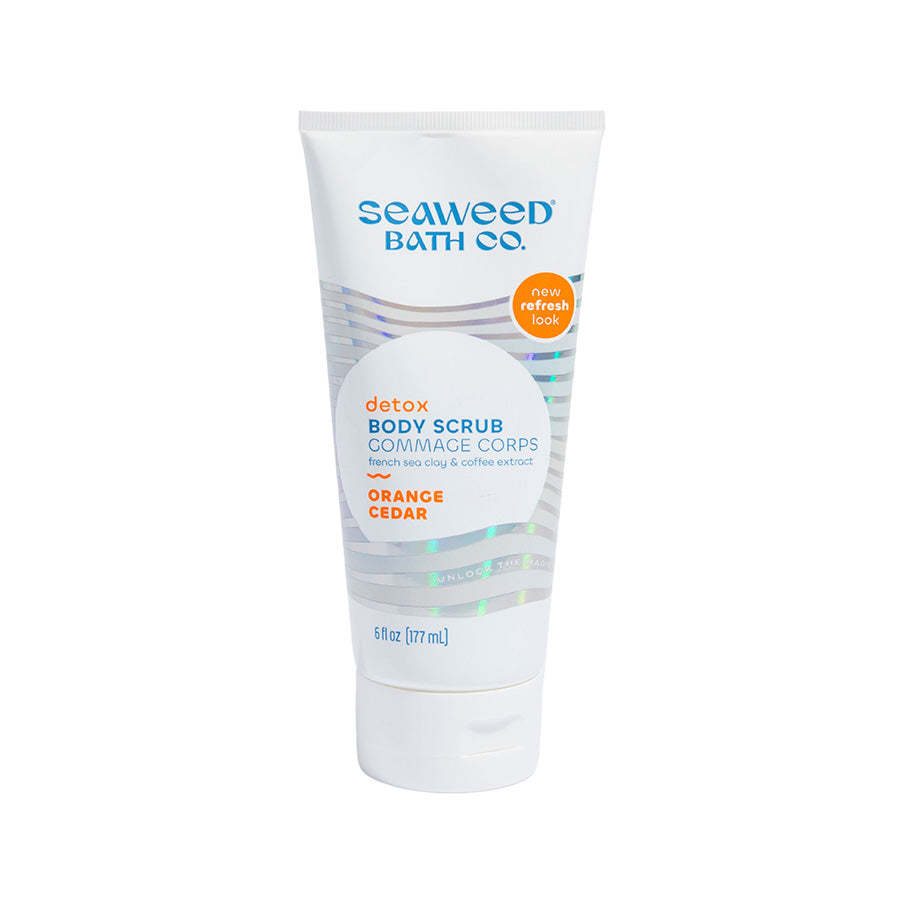 The Seaweed Bath Co. Detox Exfoliating Scrub, Refresh Orange, Eucalyptus & Cedar 6 fl. oz.