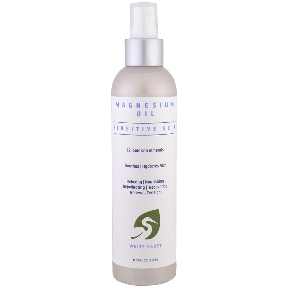 White Egret Sensitive Magnesium Oil Spray 8 oz.