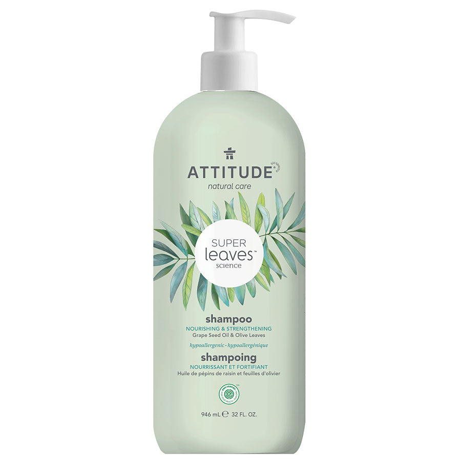 Attitude Nourishing & Strengthening Grape Seed Oil & Olive Leaves Shampoo 32 fl. oz.