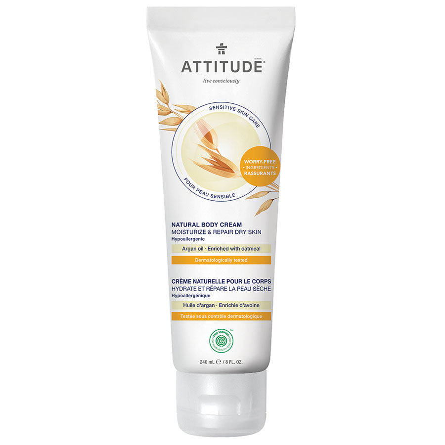 Attitude Sensitive Skin Moisturize & Repair Argan Oil Body Cream 8.1 fl. oz.